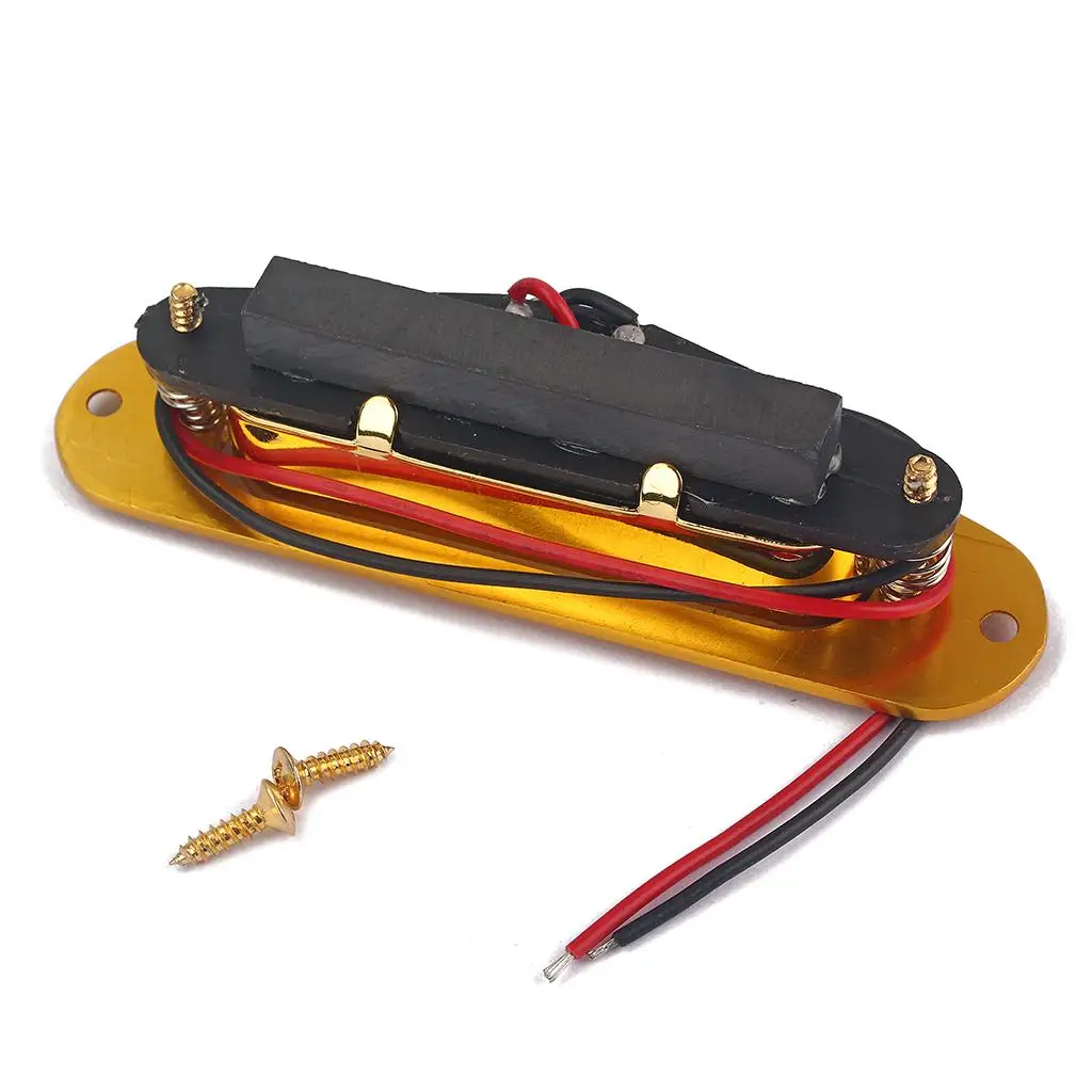 Electric Guitar Neck Replacement Pickup Golden Aluminum Magnet TL Humbucker for Tele Style Guitar
Electric Guitar Neck Replacement Pickup Golden Aluminum Magnet TL Humbucker for Tele Style Guitar