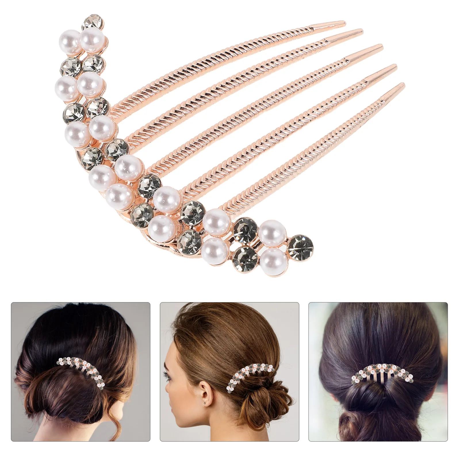 Elegant Fake Pearl Rhinestone Hair Comb Vintage Chinese Bridal Hairpin Floral Wedding Side Comb Traditional Hanfu Headdress
Elegant Fake Pearl Rhinestone Hair Comb Vintage Chinese Bridal Hairpin Floral Wedding Side Comb Traditional Hanfu Headdress