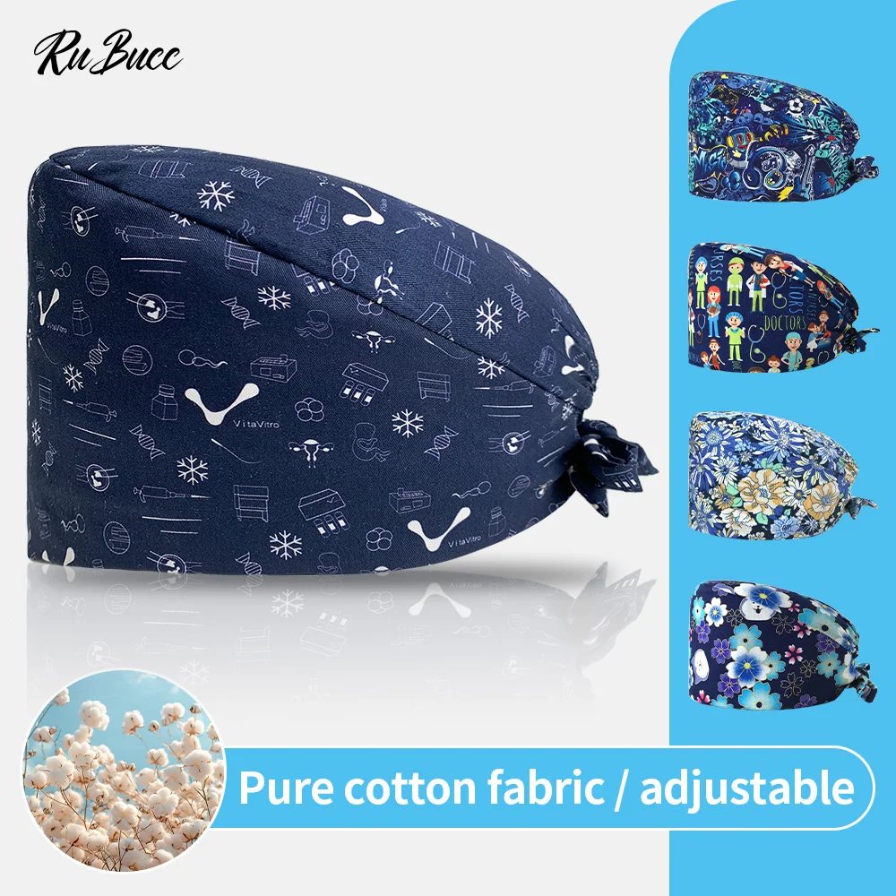 Unisex Cartoon Printed Health Service Hat Surgical Cap 100% Cotton Dentist Cap Pet Hospital Vet Scrubs Hats Laboratory Work Hat
Unisex Cartoon Printed Health Service Hat Surgical Cap 100% Cotton Dentist Cap Pet Hospital Vet Scrubs Hats Laboratory Work Hat