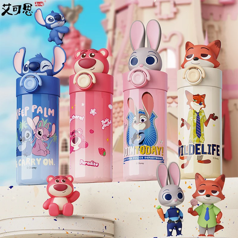 Disney Thermos Cup 450ml Stainless Steel Elastic Lid Insulated Cup Stitch Lotso Coffee Cup with Straw Portable Cute Car Cup Gift
Disney Thermos Cup 450ml Stainless Steel Elastic Lid Insulated Cup Stitch Lotso Coffee Cup with Straw Portable Cute Car Cup Gift