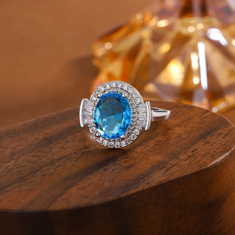 Vintage Micro-Pave Paraiba Blu5 Zircon Ring 925 Silver Skin-Brightening Jewelry Wedding Gift for Women Trendy 2025
Vintage Micro-Pave Paraiba Blu5 Zircon Ring 925 Silver Skin-Brightening Jewelry Wedding Gift for Women Trendy 2025