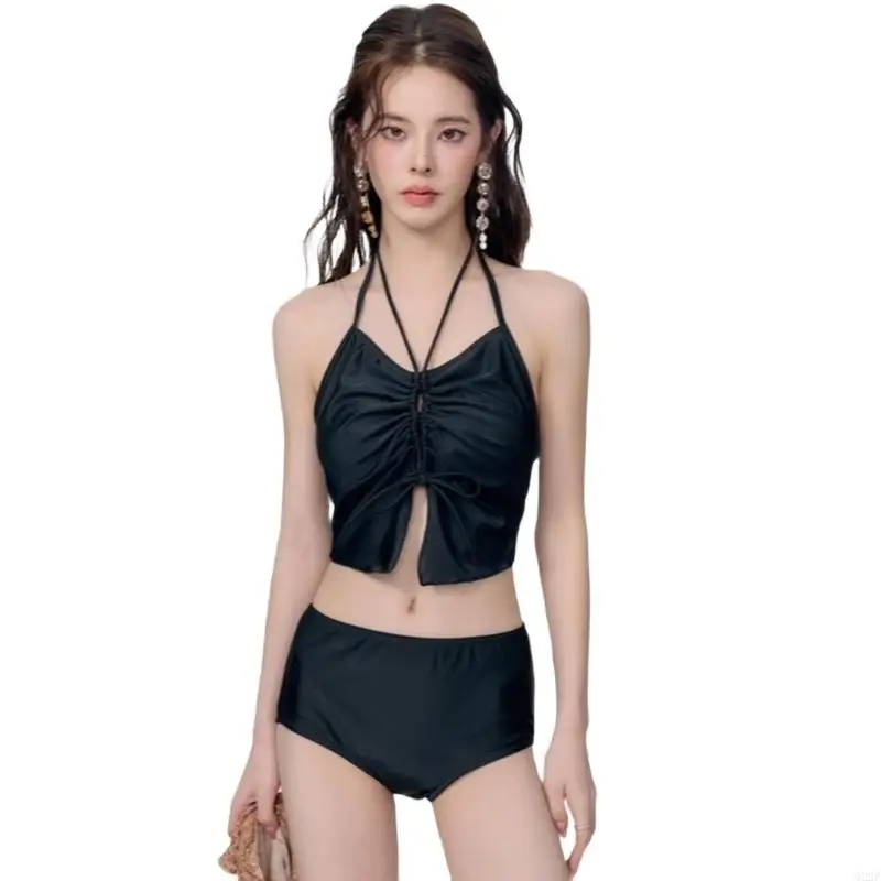 Q22F Women 3 Pcs Split Swimsuits with Beach Skirt Halters Swimwear Hollow Out Bathing Suit for Vacations Beachwear
Q22F Women 3 Pcs Split Swimsuits with Beach Skirt Halters Swimwear Hollow Out Bathing Suit for Vacations Beachwear