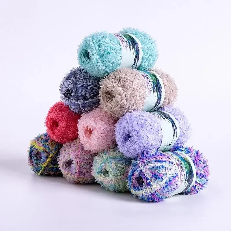 Autumn Winter Yarn Gradient Butterfly Paper Yarn Hand Woven DIY Scarf Hat Sweater Bag Hand Mixed Material Thread Cotton Yarn
Autumn Winter Yarn Gradient Butterfly Paper Yarn Hand Woven DIY Scarf Hat Sweater Bag Hand Mixed Material Thread Cotton Yarn
