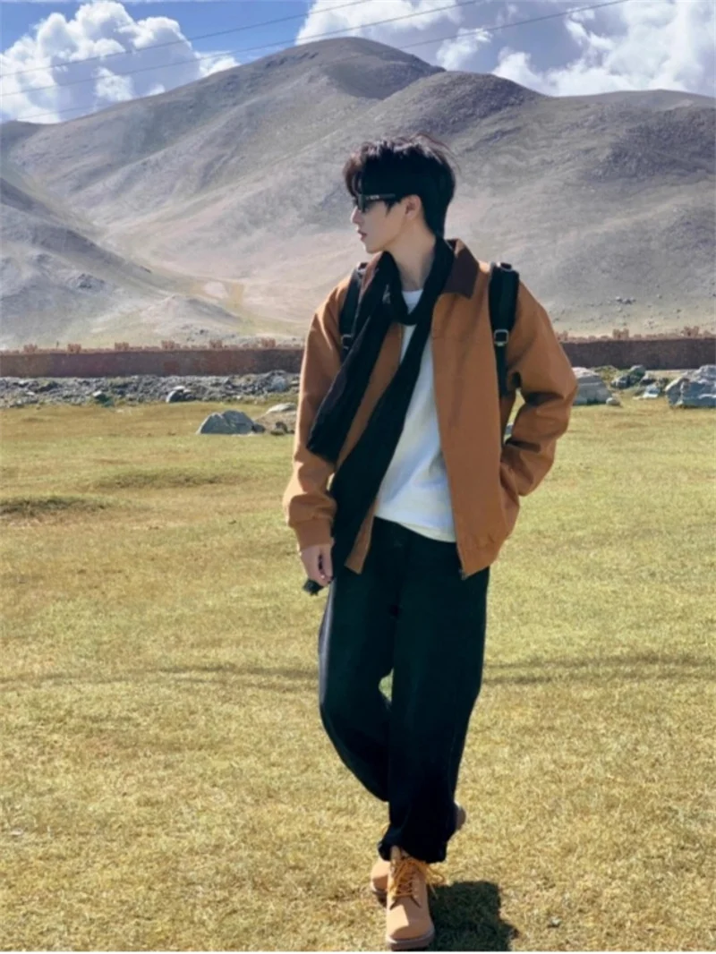 Винтажная рабочая одежда Detroit Jaet, мужская осенняя американская бейсбольная одежда в стиле ретро с отложным воротником, свободная посадка из смеси полиэстера, волокна
Винтажная рабочая одежда Detroit Jaet, мужская осенняя американская бейсбольная одежда в стиле ретро с отложным воротником, свободная посадка из смеси полиэстера, волокна