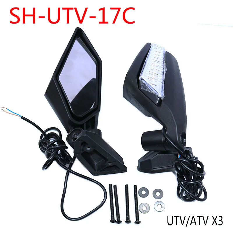 UTV/ATV Adjustable Rearview Side Mirror W/ LED Turn Signal For Can Am Maverick X3 XDS XRS Max R Turbo 2017-2022
UTV/ATV Adjustable Rearview Side Mirror W/ LED Turn Signal For Can Am Maverick X3 XDS XRS Max R Turbo 2017-2022