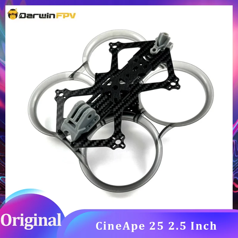 DarwinFPV CineApe 25 2.5 Inch Frame Wheelbase for FPV Freestyle 2.5inch Cinewhoop Ducted Drones DIY Parts
DarwinFPV CineApe 25 2.5 Inch Frame Wheelbase for FPV Freestyle 2.5inch Cinewhoop Ducted Drones DIY Parts