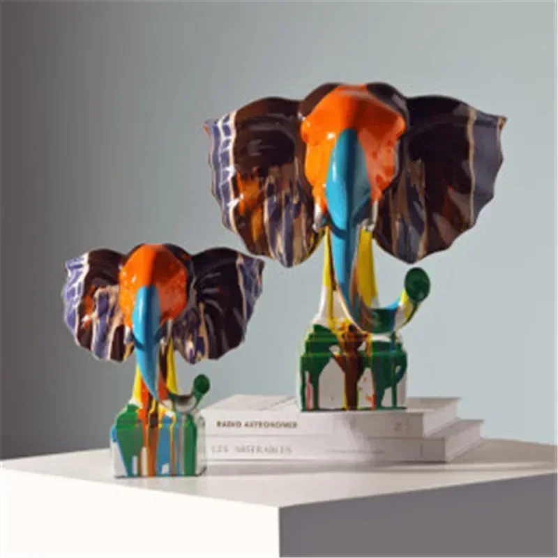 Creative Lucky Sculpture Modern Abstract Art Stained Elephant Statue Living Room Light Luxury Home Decor Decoration
Creative Lucky Sculpture Modern Abstract Art Stained Elephant Statue Living Room Light Luxury Home Decor Decoration
