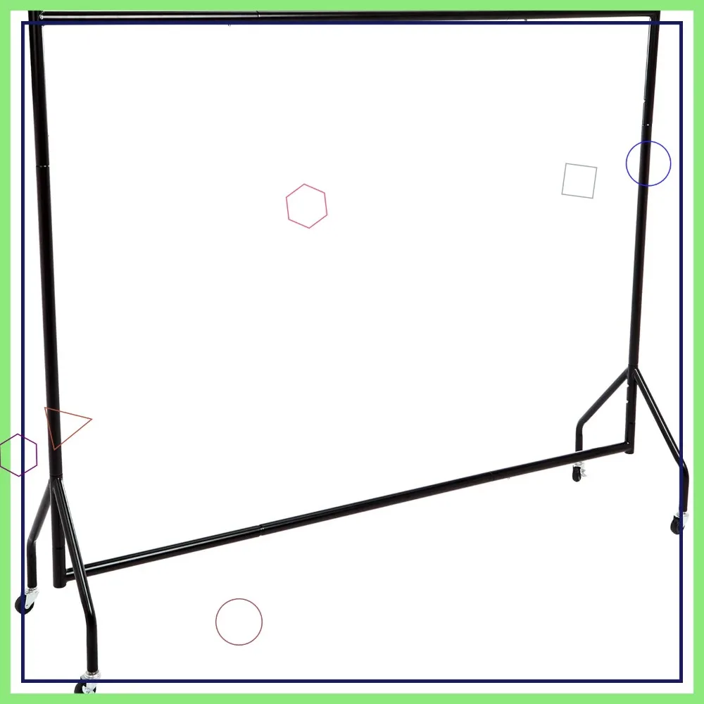 Heavy Duty Rolling Garment Rack, Hanging Clothes Organizer Rail for Display and Storage, 1.82 x 1.52 m, Black
Heavy Duty Rolling Garment Rack, Hanging Clothes Organizer Rail for Display and Storage, 1.82 x 1.52 m, Black