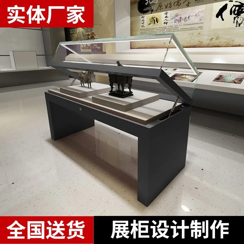 Custom. Custom Museum Special Paint Hydraulic Opening Display Cabinet Made of Glass Art Cabinet Flat Cabinet Lifting Ex
Custom. Custom Museum Special Paint Hydraulic Opening Display Cabinet Made of Glass Art Cabinet Flat Cabinet Lifting Ex