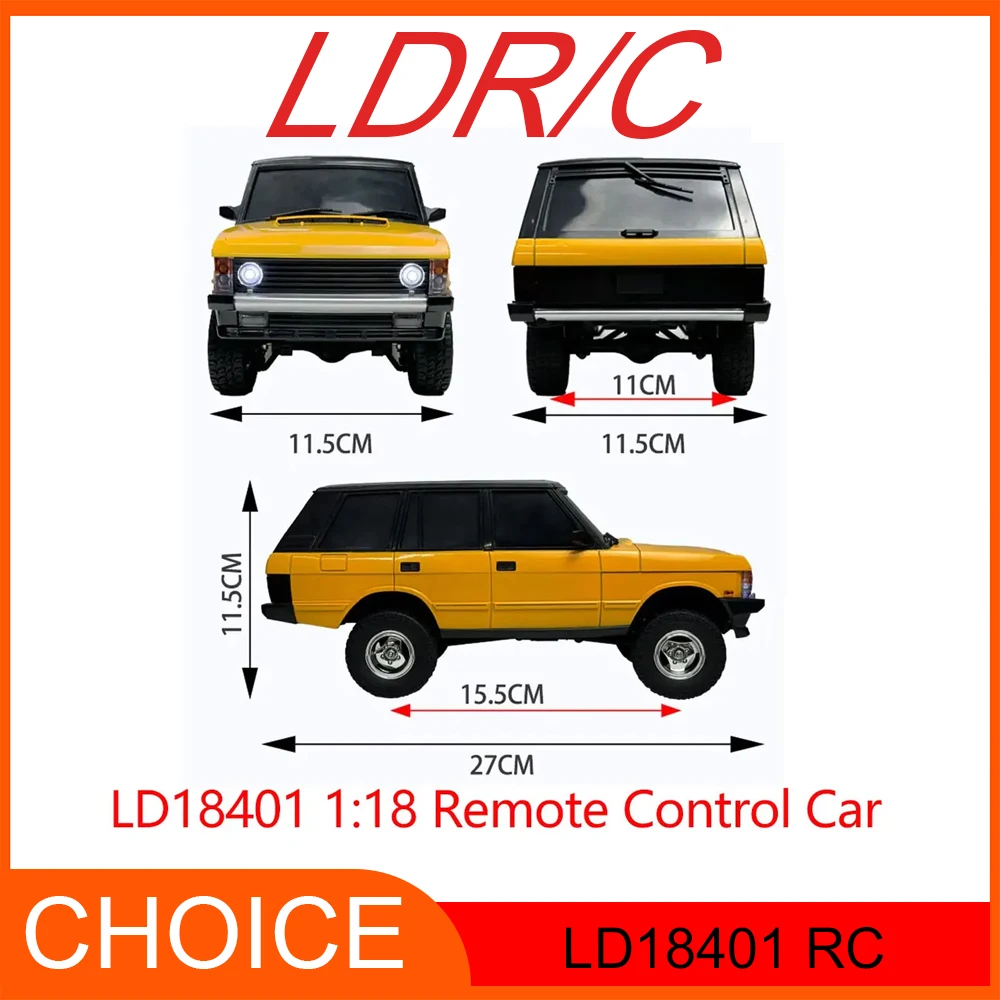 LDRC масштаб 1/18 LD18401 RC внедорожный альпинистский автомобиль-модель моделирования Range Rover, 4WD, детский игрушечный автомобиль
LDRC масштаб 1/18 LD18401 RC внедорожный альпинистский автомобиль-модель моделирования Range Rover, 4WD, детский игрушечный автомобиль
