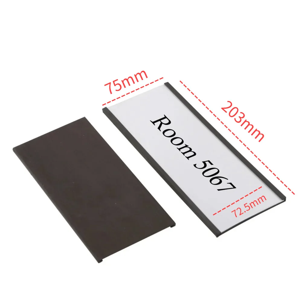 10PCS 203X75mm C Channel Magnetic Label Holders with Paper Inserts and Clear Plastic Protectors Metal Surface Sign Ticket Holder
10PCS 203X75mm C Channel Magnetic Label Holders with Paper Inserts and Clear Plastic Protectors Metal Surface Sign Ticket Holder