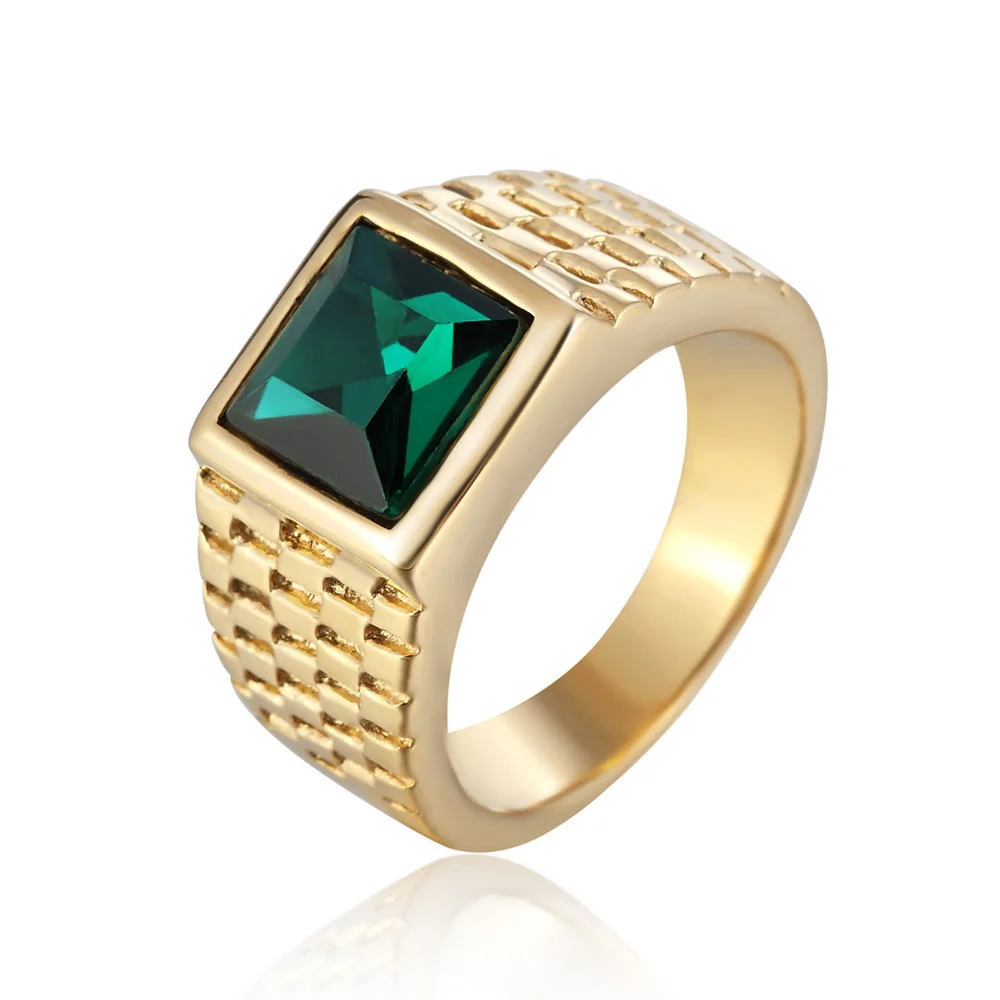 Punk Rock Stainless Steel Watch Band Shape Square Stone Rings for Men Jewelry Size 7-11
Punk Rock Stainless Steel Watch Band Shape Square Stone Rings for Men Jewelry Size 7-11