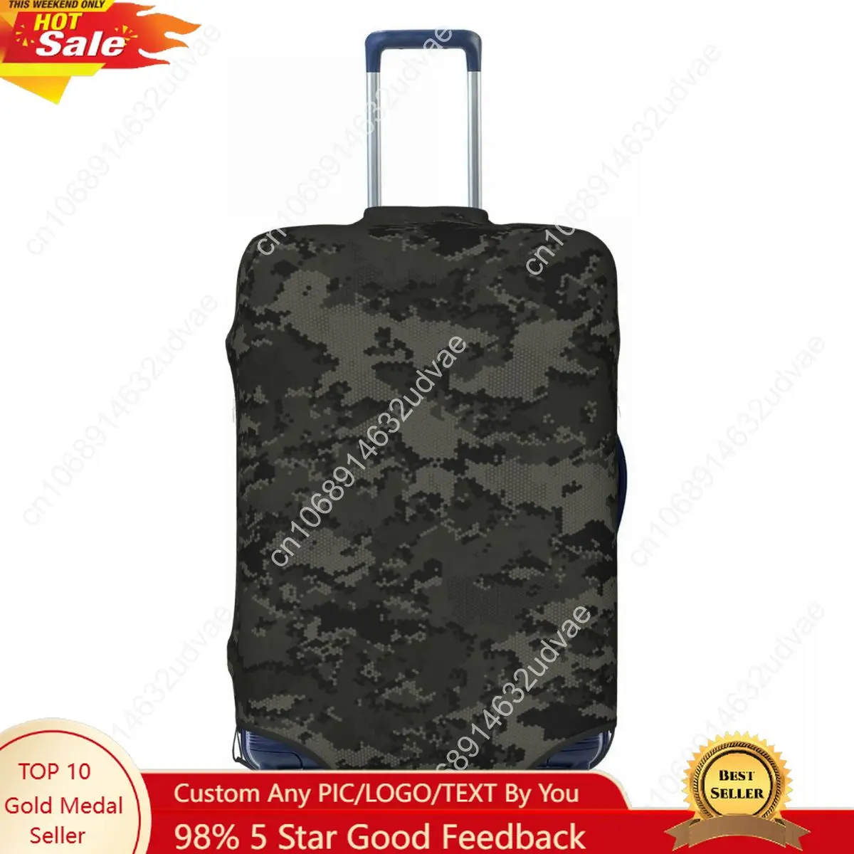 Custom Blackout Alpha Zulu Camouflage Luggage Cover Elastic Travel Suitcase Protective Covers Suit For 18-32 inch
Custom Blackout Alpha Zulu Camouflage Luggage Cover Elastic Travel Suitcase Protective Covers Suit For 18-32 inch