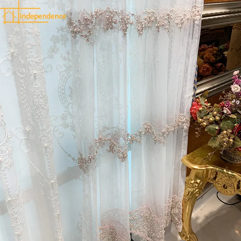 French New Pink Pearl Yarn Girls' Geometric Pattern Floating Window Screen Curtains Curtains for Living dining room bedroom
French New Pink Pearl Yarn Girls' Geometric Pattern Floating Window Screen Curtains Curtains for Living dining room bedroom