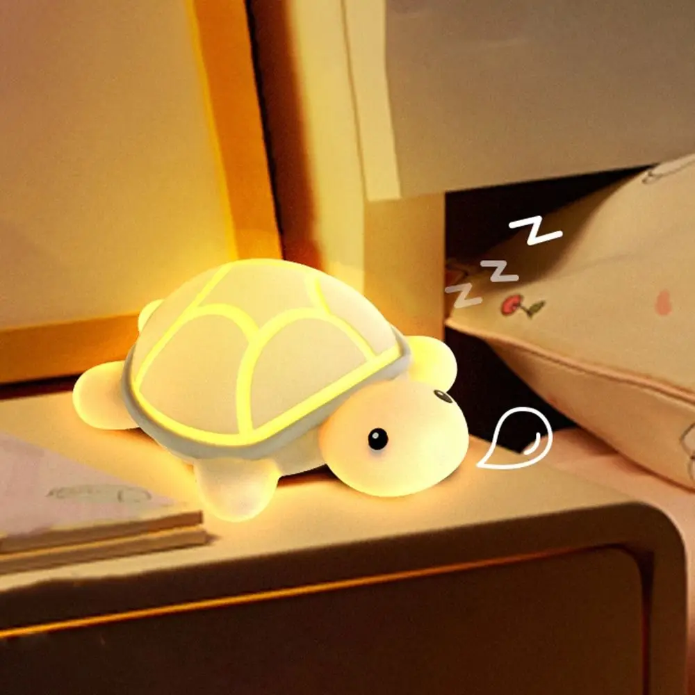 Creative Silicone Led Turtle Night Light Soft Cute Animal Cartoon Lamp Decorative Touch Nightlight Room Bedside Decoration
Creative Silicone Led Turtle Night Light Soft Cute Animal Cartoon Lamp Decorative Touch Nightlight Room Bedside Decoration