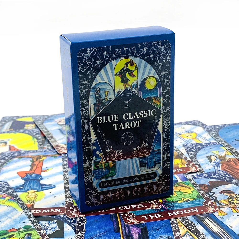 New Blue Classic Tarot Cards Family Gathering Board Games Classic Design For Beginners & Pros, Ideal For Divination, Meditation
New Blue Classic Tarot Cards Family Gathering Board Games Classic Design For Beginners & Pros, Ideal For Divination, Meditation