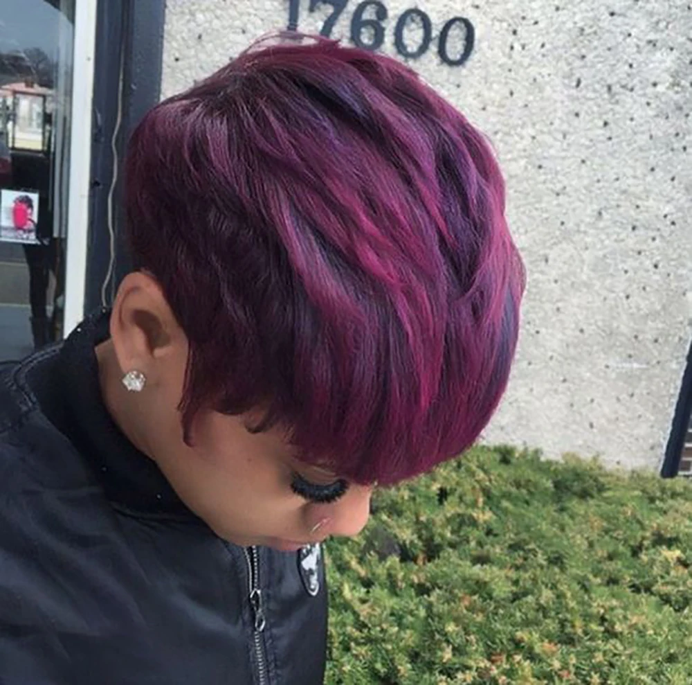 Nicelatus Synthetic Wigs for Balck Women Short Hairstyles for Women Short Pixie Cut Wigs with Bangs Short Mixied Burgundy Wigs
Nicelatus Synthetic Wigs for Balck Women Short Hairstyles for Women Short Pixie Cut Wigs with Bangs Short Mixied Burgundy Wigs