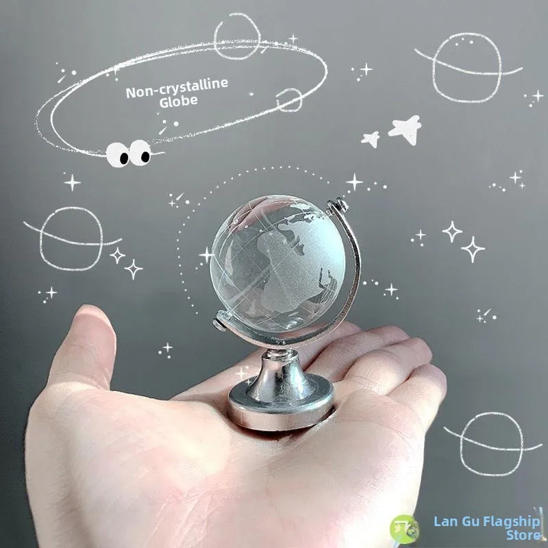 Хрустальный глобус-шар, настольное украшение, креативный вращающийся стеклянный орнамент, подарок на день рождения, скандинавский стиль, декор для дома
Хрустальный глобус-шар, настольное украшение, креативный вращающийся стеклянный орнамент, подарок на день рождения, скандинавский стиль, декор для дома