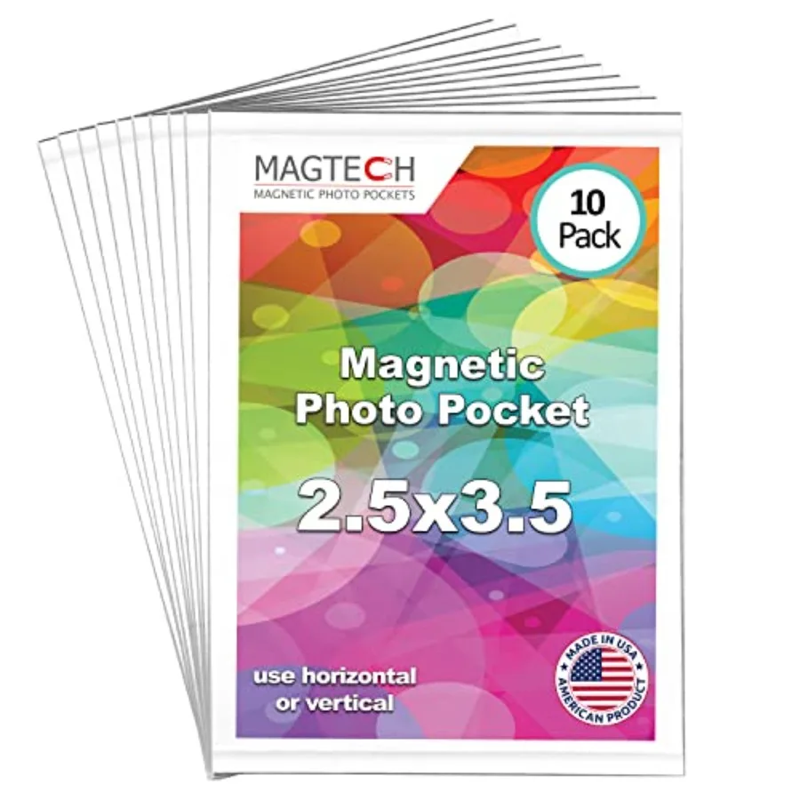 Magnetic Photo Pocket Picture Frame,,Holds Photos, 10 Pack, Made the USA 12310
Magnetic Photo Pocket Picture Frame,,Holds Photos, 10 Pack, Made the USA 12310