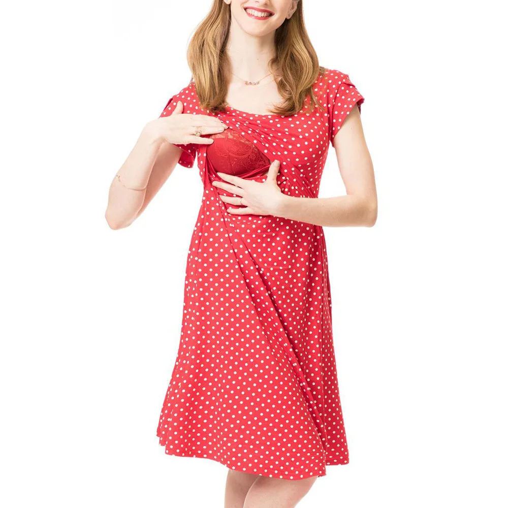 New Summer Breastfeeding Dress Pregnant Dress Half Sleeve Breastfeeding Dress Knee length Dress
New Summer Breastfeeding Dress Pregnant Dress Half Sleeve Breastfeeding Dress Knee length Dress