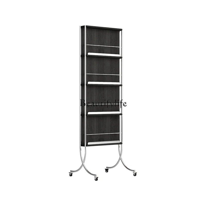 Retro light luxury magazine rack full body mirror movable rotating floor mirror
Retro light luxury magazine rack full body mirror movable rotating floor mirror