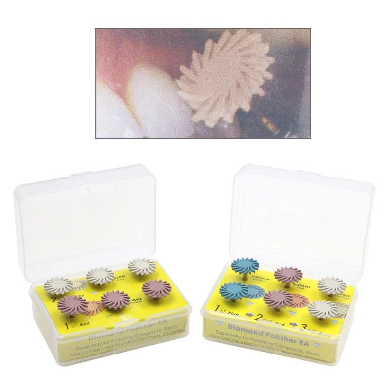 Dental Instrument Dental Composite Resin Polishing Disc Polish Wheels Diamond System RA Disc 6pcs/Set
Dental Instrument Dental Composite Resin Polishing Disc Polish Wheels Diamond System RA Disc 6pcs/Set