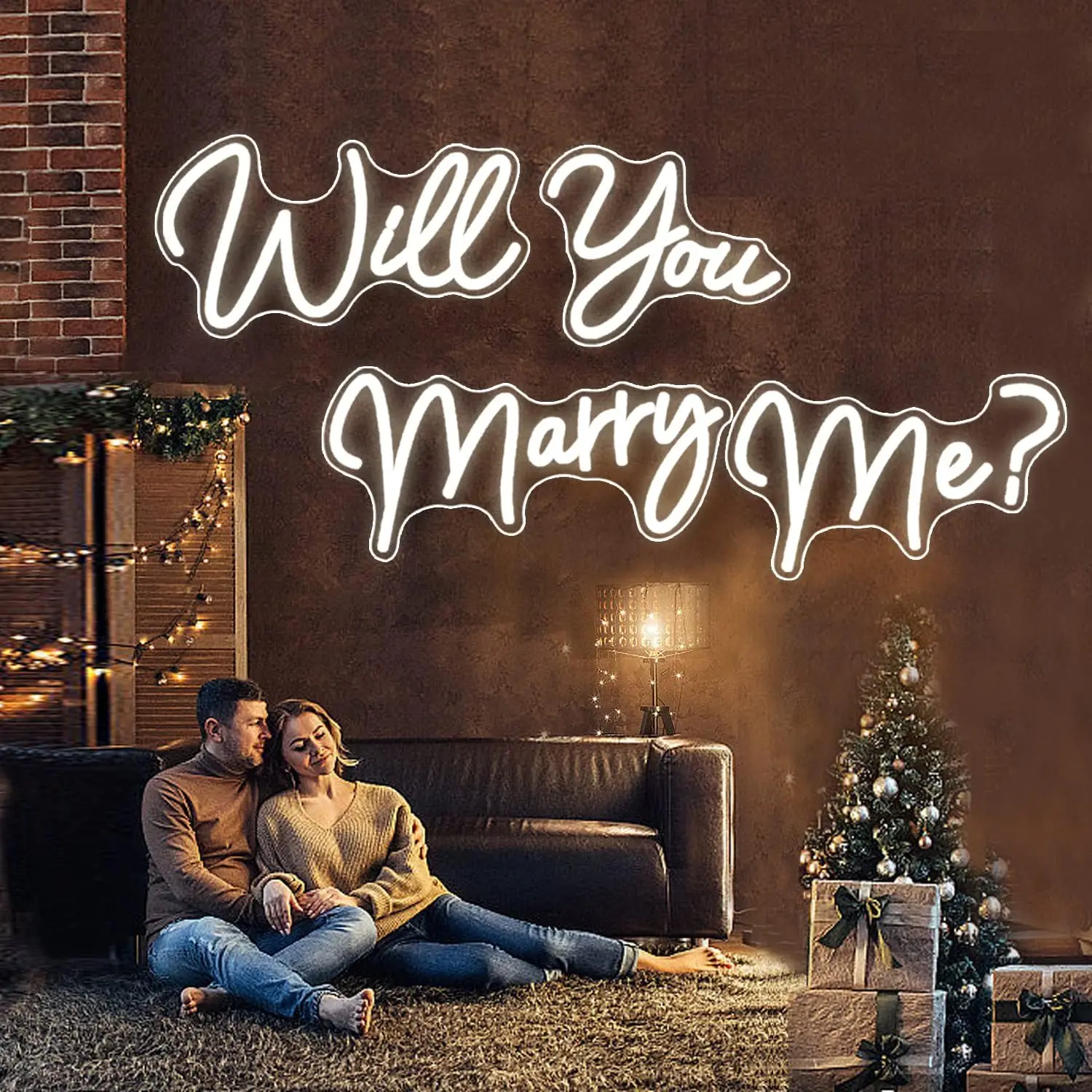 Large LED Neon Sign Will You Marry Me for Wedding Proposal Engagement Party Bedroom Wall Art 80x12.4in
Large LED Neon Sign Will You Marry Me for Wedding Proposal Engagement Party Bedroom Wall Art 80x12.4in