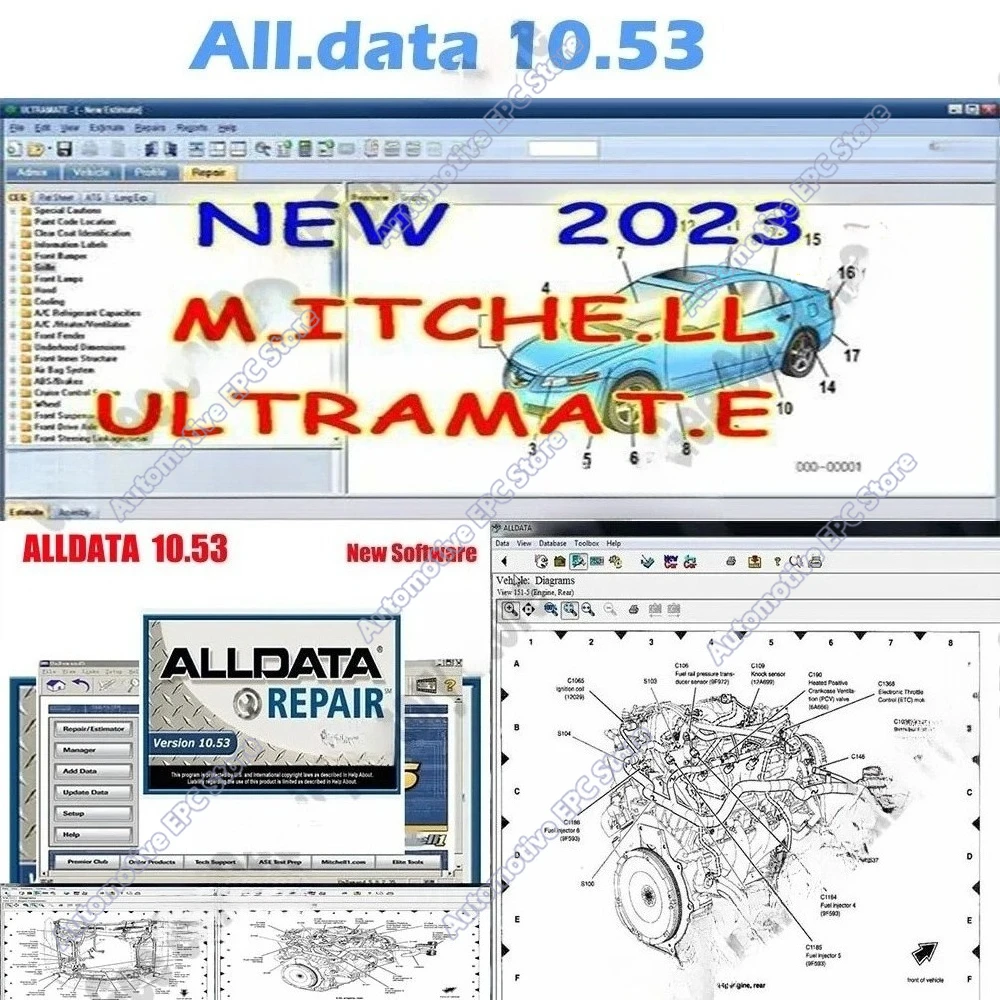 Alldata 10.53 obd2 scanner provides alldata technical support with wiring diagrams+ Mitchell Ultramate 2023.07 ESTIMATING SYSTEM
Alldata 10.53 obd2 scanner provides alldata technical support with wiring diagrams+ Mitchell Ultramate 2023.07 ESTIMATING SYSTEM
