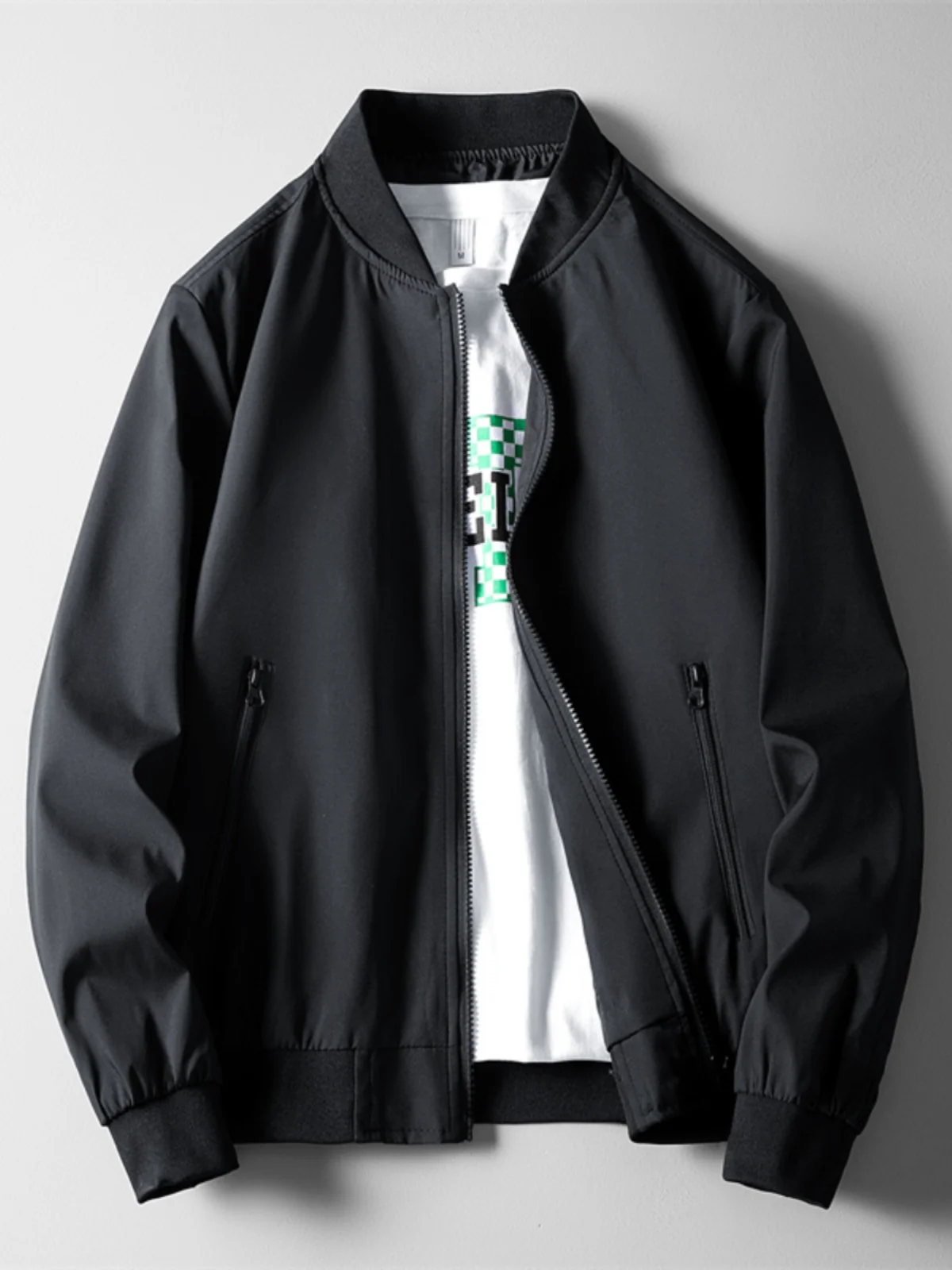 Spring Autumn Thin Baseball Jaet Men's Slim Fit Hatl Workwear Outerwear Casual Long Sve Polyester Fiber Jaet
Spring Autumn Thin Baseball Jaet Men's Slim Fit Hatl Workwear Outerwear Casual Long Sve Polyester Fiber Jaet