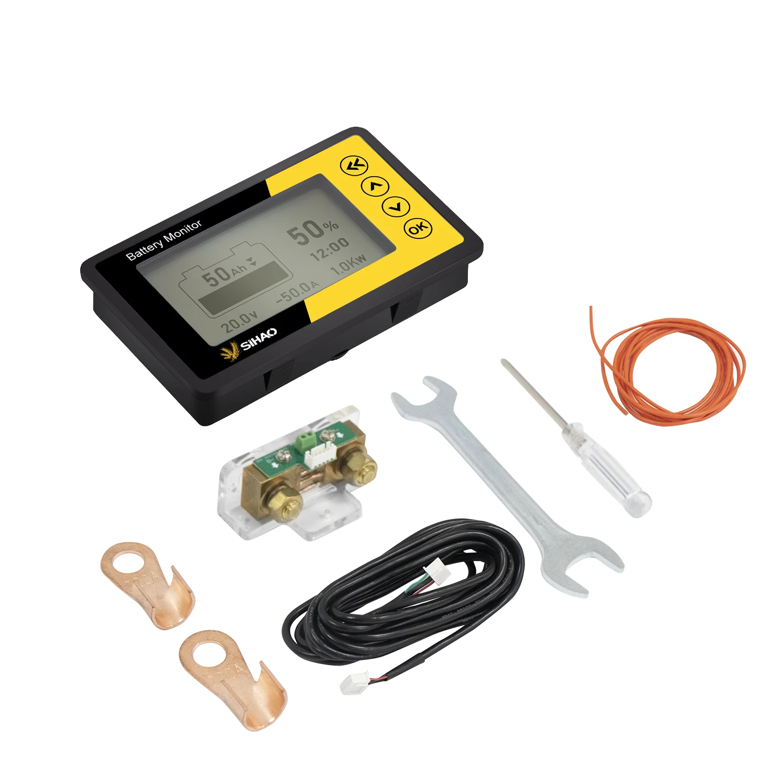 Цифровой измеритель тока SIHAO 500A для измерения тока, напряжения и мощности аккумуляторных блоков для аварийного электроснабжения
Цифровой измеритель тока SIHAO 500A для измерения тока, напряжения и мощности аккумуляторных блоков для аварийного электроснабжения