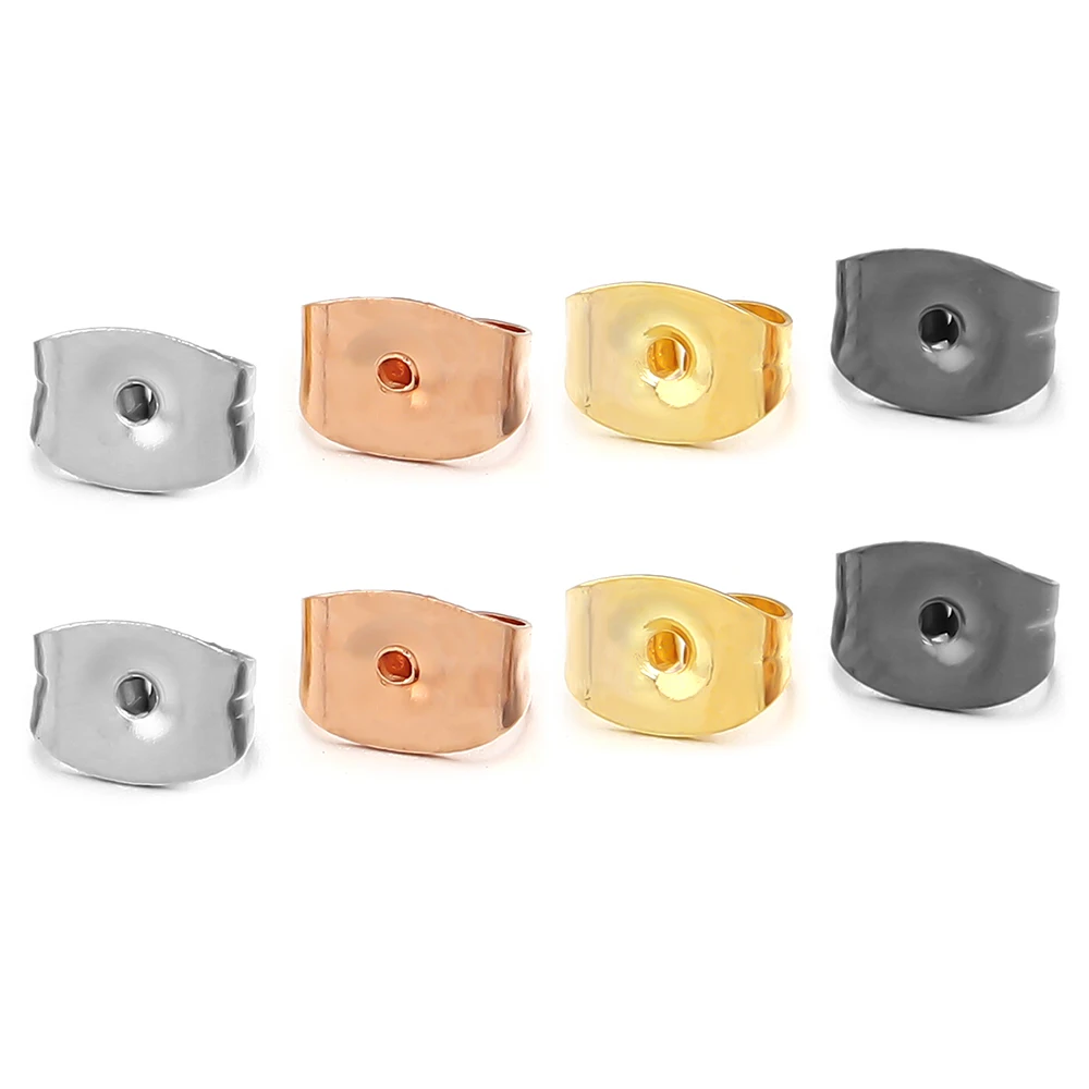 100-200pcs Stainless Steel Earring Back Earring Stopper Butterfly Earplug For Jewelry Making DIY Earring Blocked Cap Accessories
100-200pcs Stainless Steel Earring Back Earring Stopper Butterfly Earplug For Jewelry Making DIY Earring Blocked Cap Accessories