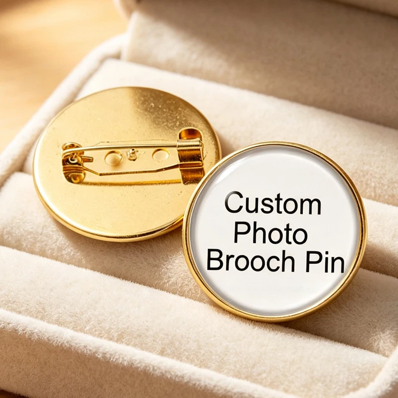 Personalized Custom Brooch Pin Photo Logo Pet Family Anniversary Silver plated/Golden plated Collar Backpack Lapel Button Badges
Personalized Custom Brooch Pin Photo Logo Pet Family Anniversary Silver plated/Golden plated Collar Backpack Lapel Button Badges