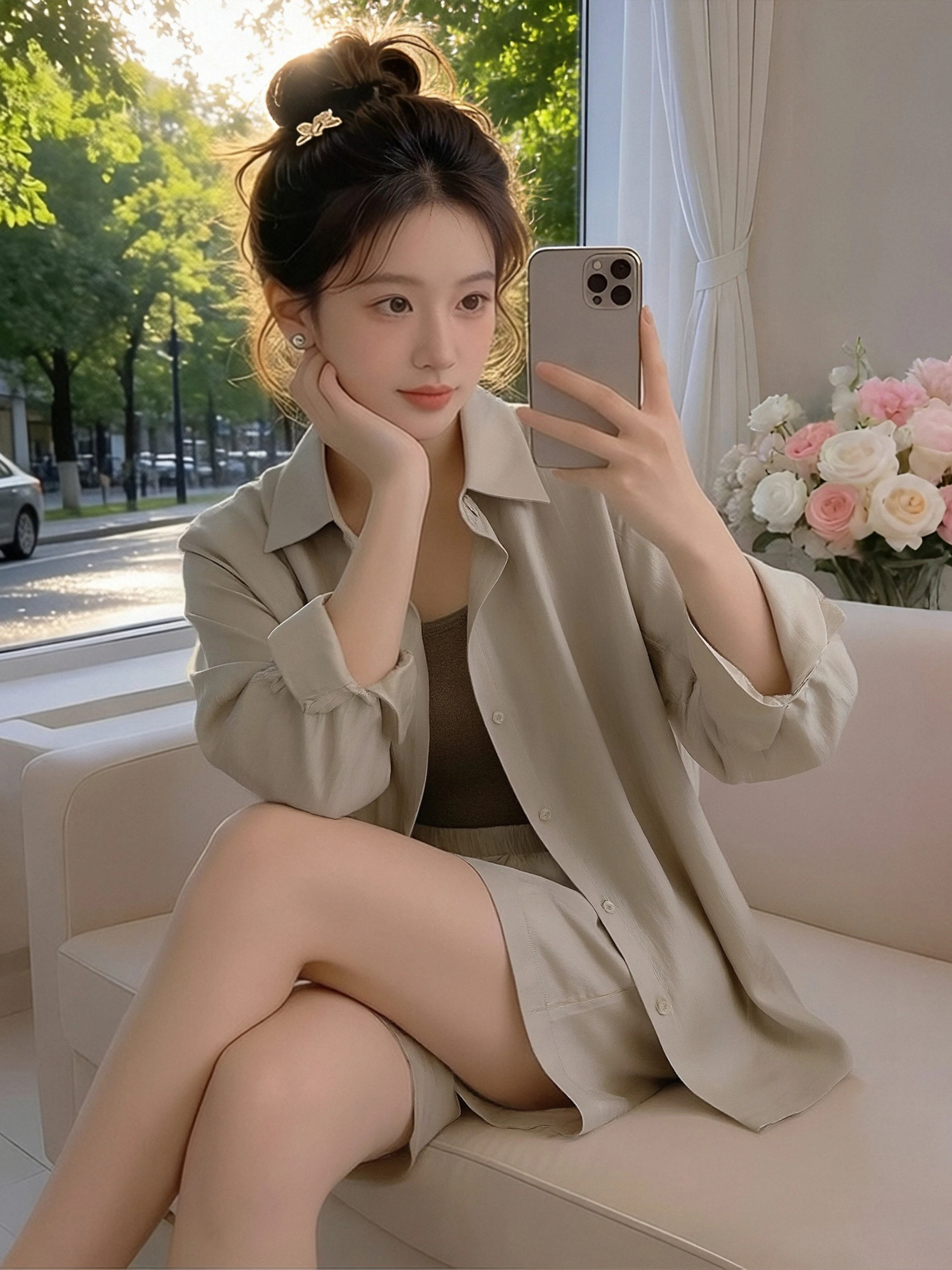 Casual Linen Fashion Set Summer New Women's Long Sleeve Shirt Small Vest Shorts Lightweight Comfortable Commute Style Three P...
Casual Linen Fashion Set Summer New Women's Long Sleeve Shirt Small Vest Shorts Lightweight Comfortable Commute Style Three P...