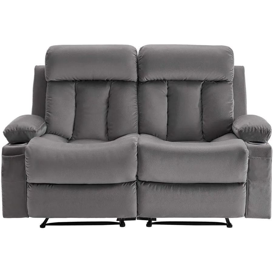 Loveseat Recliner Sofa Power Reclining Couch with Heating and Massage Soft Velvet Electric Recliner Sofa with USB Ports Cup Hol
Loveseat Recliner Sofa Power Reclining Couch with Heating and Massage Soft Velvet Electric Recliner Sofa with USB Ports Cup Hol