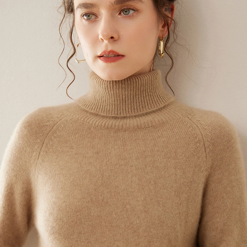 Classic new women's cashmere high flip pullover sweater thick and fashionable soft knitted pattern long sleeved high-quality top
Classic new women's cashmere high flip pullover sweater thick and fashionable soft knitted pattern long sleeved high-quality top