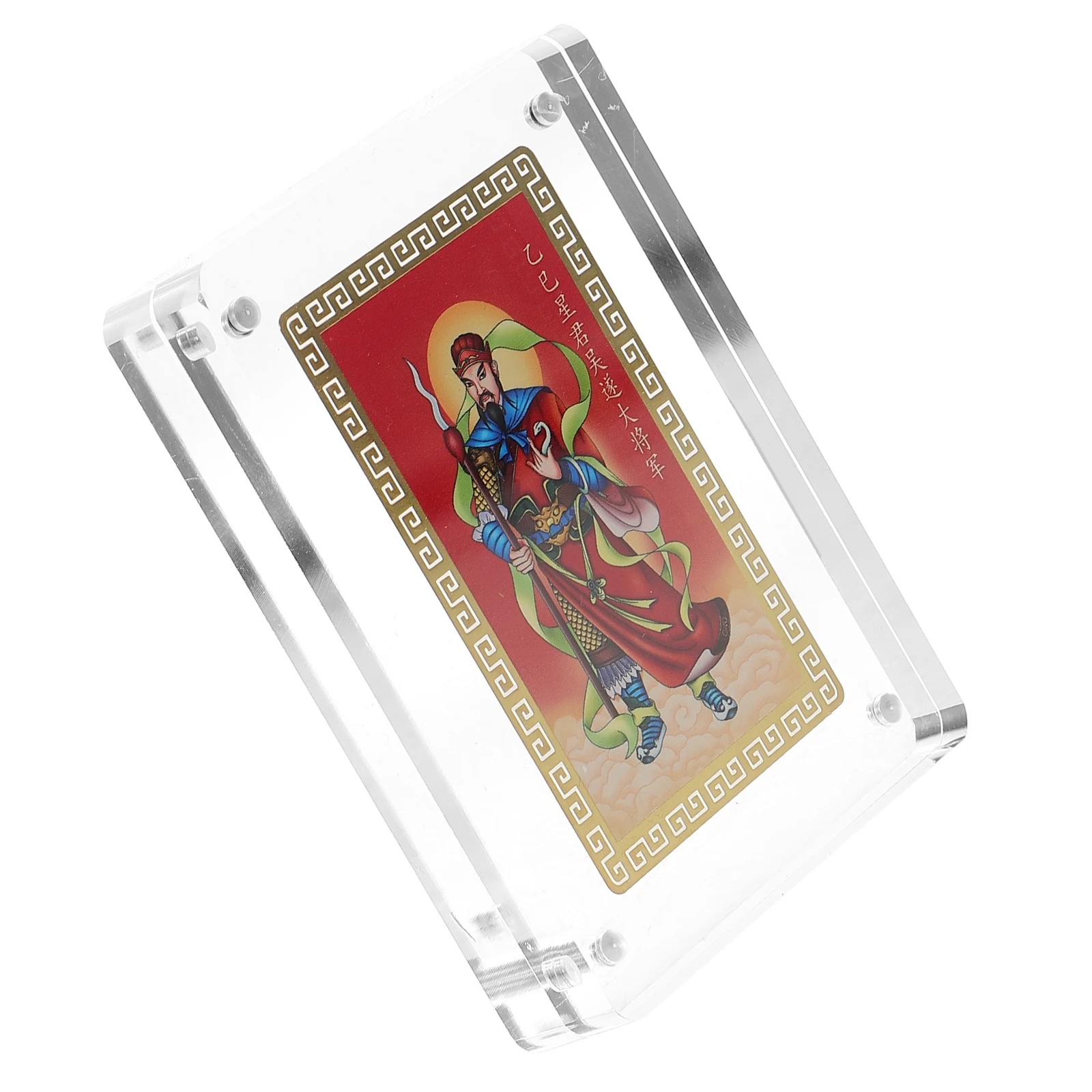 Ornaments of General Wu Auspicious Protection Card Chinese Amulet Copper Elements Blessing Cards Acrylic Luck Spiritual
Ornaments of General Wu Auspicious Protection Card Chinese Amulet Copper Elements Blessing Cards Acrylic Luck Spiritual