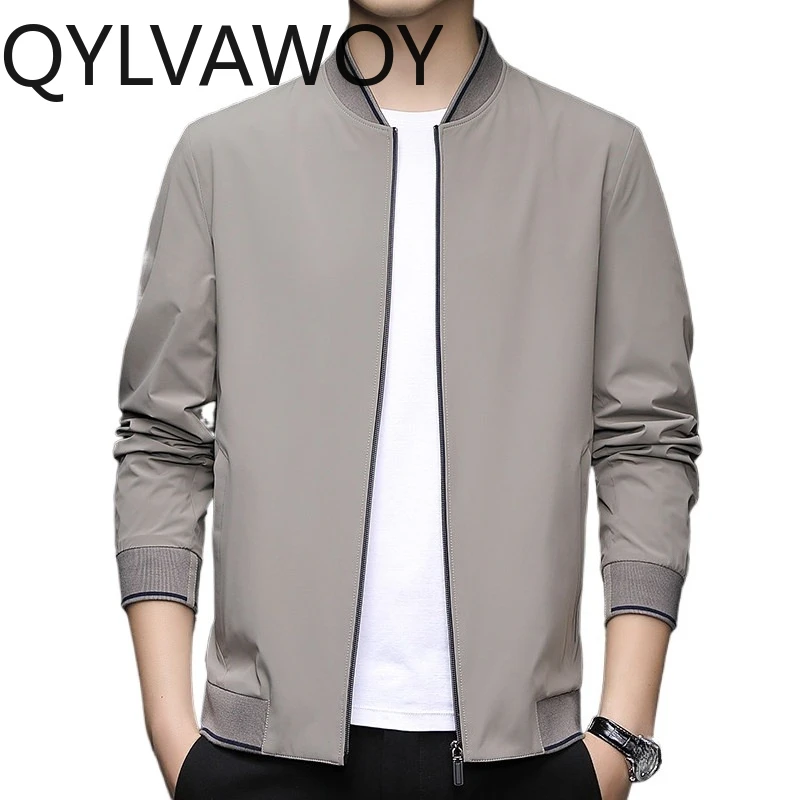 QYLVAWOY Spring Autumn Jackets Baseball Collar Jackets for Man Coat 2026 New Jaqueta Masculina Man Clothing Man Jacket Fashion
QYLVAWOY Spring Autumn Jackets Baseball Collar Jackets for Man Coat 2026 New Jaqueta Masculina Man Clothing Man Jacket Fashion