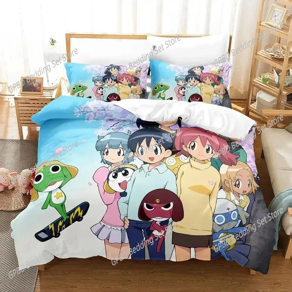 New Keroro Frog Bedding Set Single Twin Full Queen King Size Bed Set Adult Kid Bedroom Duvet cover Sets 3D Anime Bed Sheet Set
New Keroro Frog Bedding Set Single Twin Full Queen King Size Bed Set Adult Kid Bedroom Duvet cover Sets 3D Anime Bed Sheet Set
