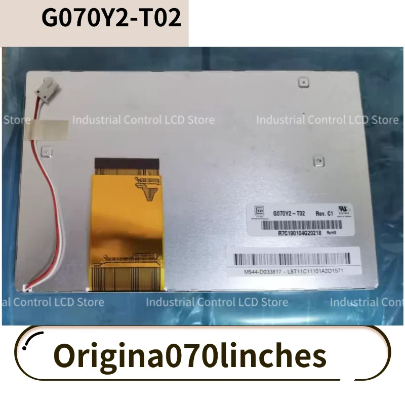 Genuine G070Y2-T02 Brand New 7-inch G070Y2 T02 800*480 100% Tested LCD Display Panel
Genuine G070Y2-T02 Brand New 7-inch G070Y2 T02 800*480 100% Tested LCD Display Panel