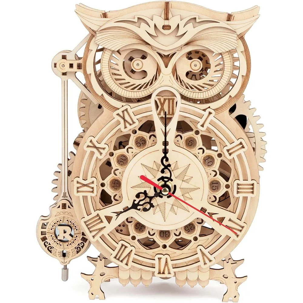 3D Wooden Puzzles for Adults Owl Clock - Mechanical Model Building Kit DIY Hobbies for Men Women Wall Clocks
3D Wooden Puzzles for Adults Owl Clock - Mechanical Model Building Kit DIY Hobbies for Men Women Wall Clocks