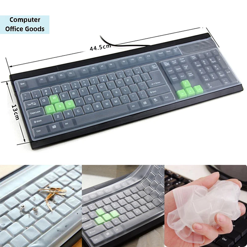 【1PC Universal Silicone Desktop Computer Keyboard Cover Skin Protector Film Cover】
【1PC Universal Silicone Desktop Computer Keyboard Cover Skin Protector Film Cover】