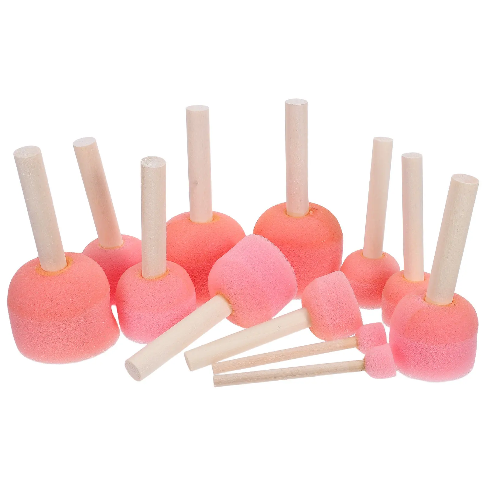 25Pcs Round Sponge Paint Brushes Wooden Handle Reusable Painting Tools for Water Based Paints Craft Drawing Art
25Pcs Round Sponge Paint Brushes Wooden Handle Reusable Painting Tools for Water Based Paints Craft Drawing Art