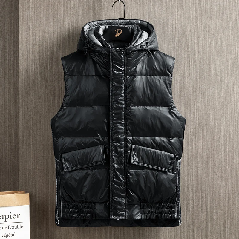 Женская и мужская куртка на утином пуху, утепленная зимняя стеганая молния, однотонный жилет, уличный повседневный модный мужской свитер без рукавов, жилет, пальто
Женская и мужская куртка на утином пуху, утепленная зимняя стеганая молния, однотонный жилет, уличный повседневный модный мужской свитер без рукавов, жилет, пальто