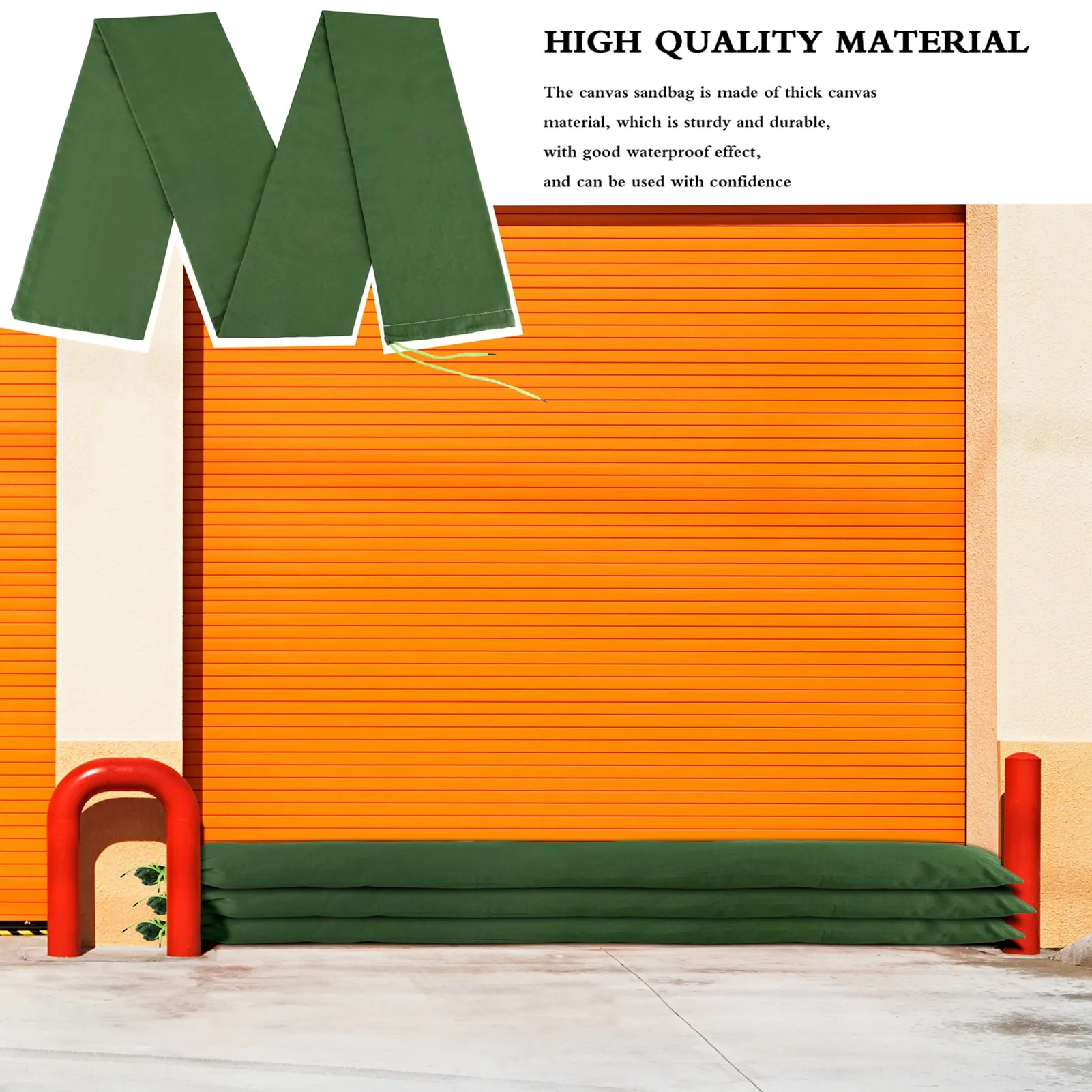 Sandbag Long Sandbag Green Canvas Flood Prevention Sand Bag with Elastic Band for Heavy Rain Water Hurricane Long Sandbag
Sandbag Long Sandbag Green Canvas Flood Prevention Sand Bag with Elastic Band for Heavy Rain Water Hurricane Long Sandbag