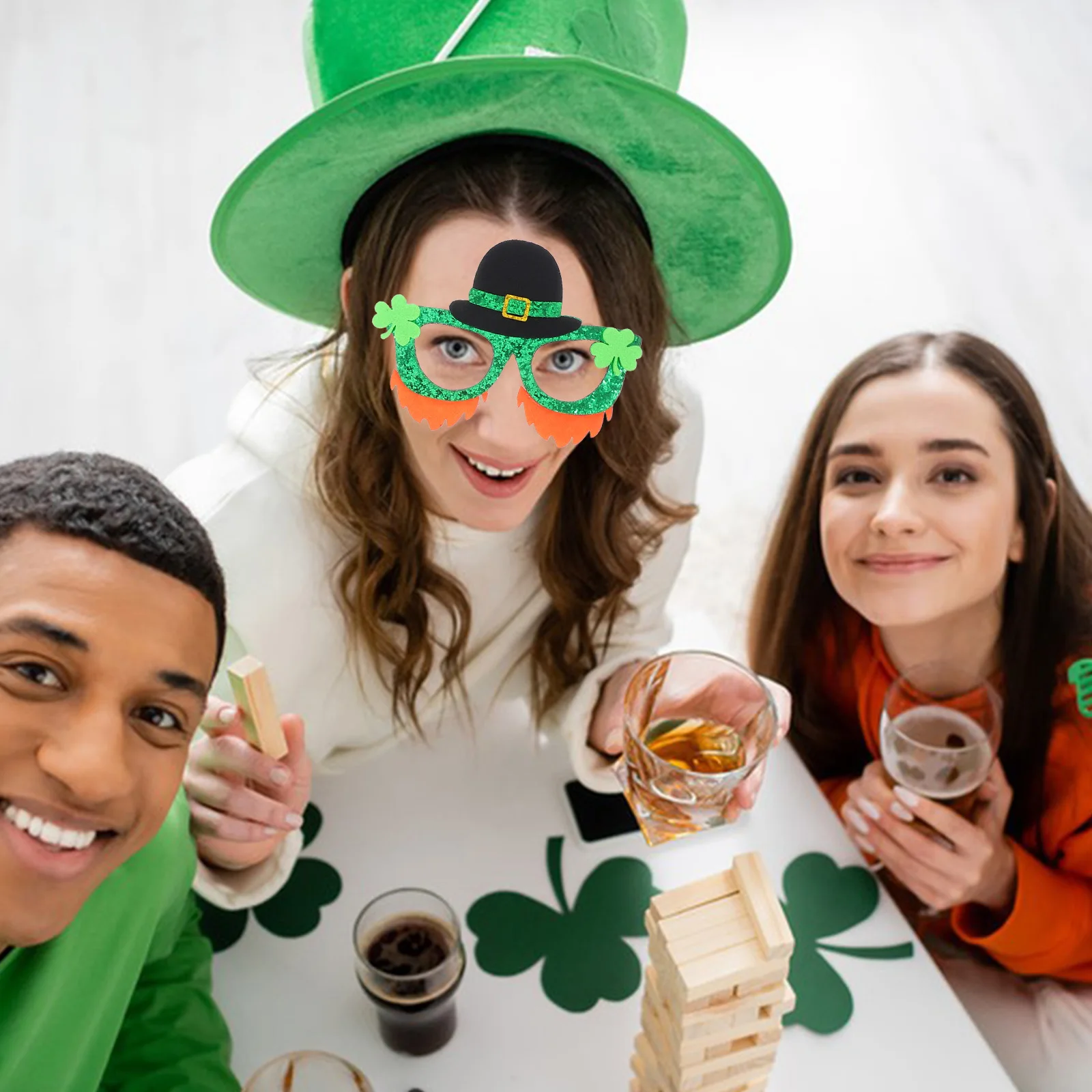 6pcs Clover Glasses Irish Eyeglasses Photo Prop Festival Accessory Party Props Eyewear Patrick Day shamrock accessories
6pcs Clover Glasses Irish Eyeglasses Photo Prop Festival Accessory Party Props Eyewear Patrick Day shamrock accessories