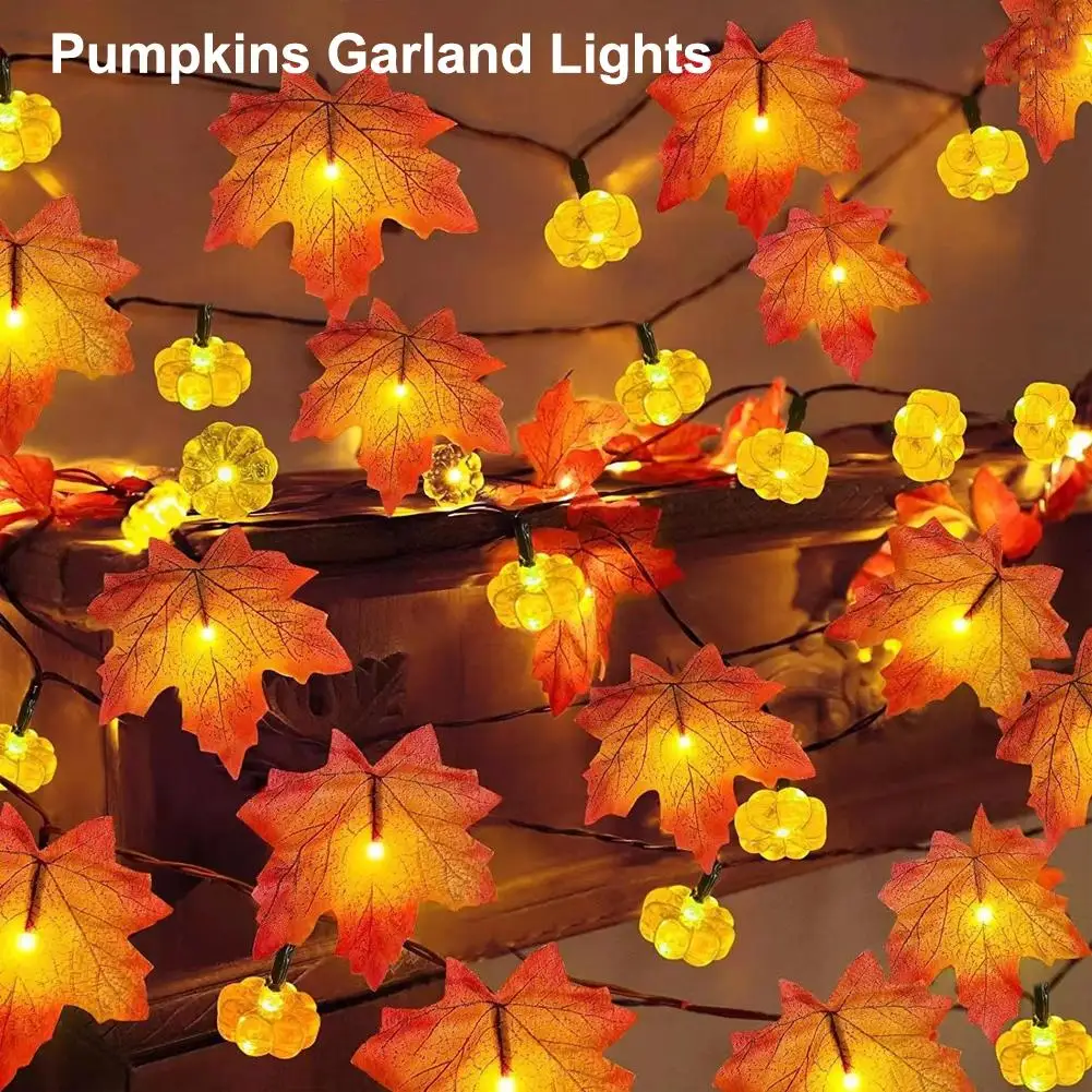 10-светодиодные гирлянды из кленового листа, украшения на День Благодарения, гирлянды на батарейках с тыквой для дома, уличного осеннего декора
10-светодиодные гирлянды из кленового листа, украшения на День Благодарения, гирлянды на батарейках с тыквой для дома, уличного осеннего декора