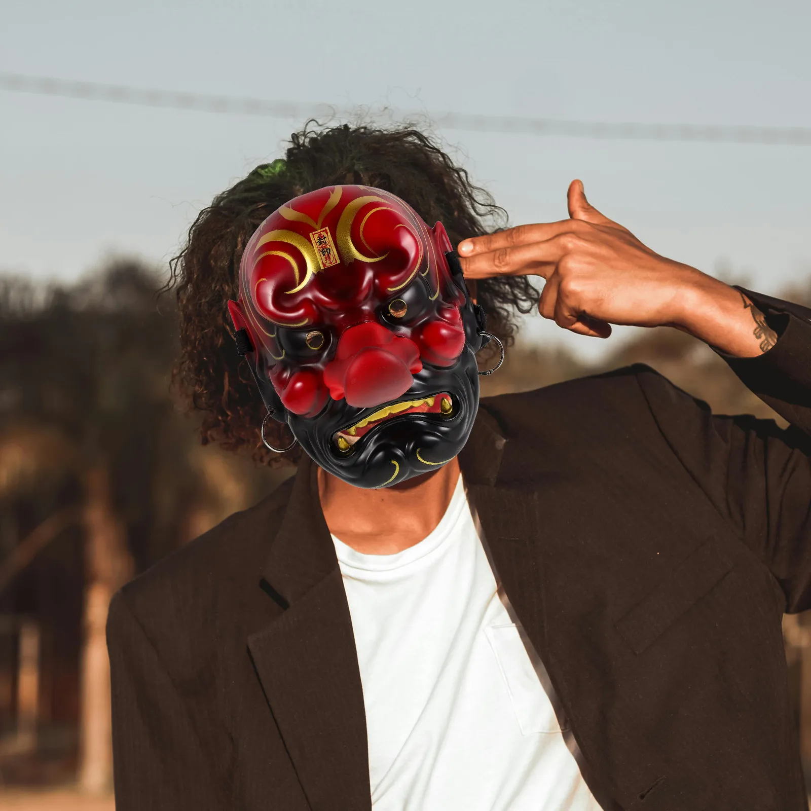 Japanese Tengu Mask Lightweight Full Face Design for Cosplay Carnival Halloween Party Masquerade Ball Costume Men Traditional
Japanese Tengu Mask Lightweight Full Face Design for Cosplay Carnival Halloween Party Masquerade Ball Costume Men Traditional