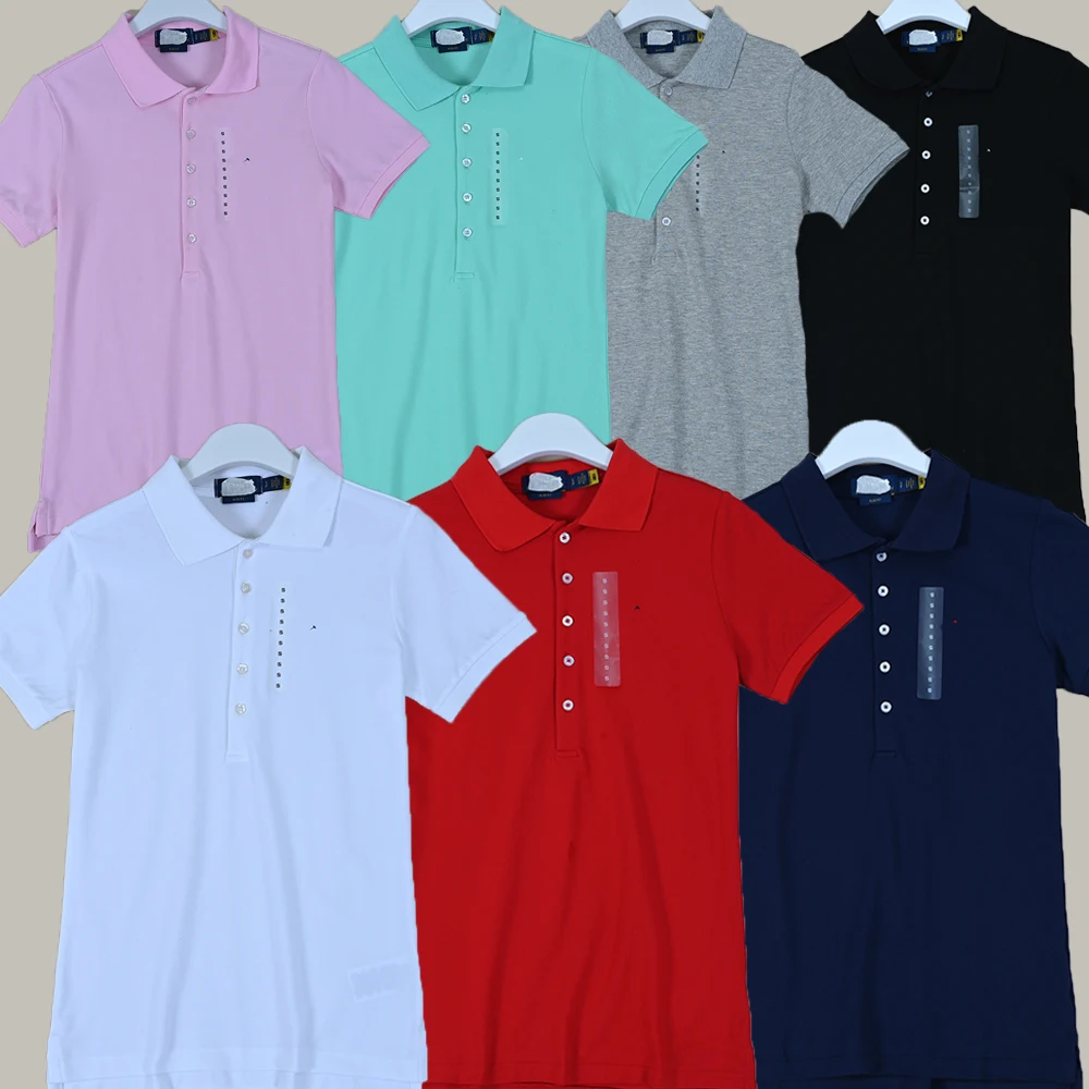 New 2025 Women's Slim Fit ort Sve irt Cotton Piqué Pure Color Turn-down Collar Five Button T-irt Faionable Su...
New 2025 Women's Slim Fit ort Sve irt Cotton Piqué Pure Color Turn-down Collar Five Button T-irt Faionable Su...