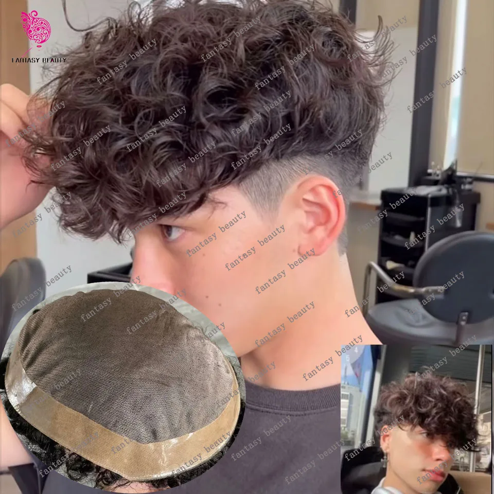 24mm 15mm Afro Curly Brown Blonde Men Toupee 100%Human Hair Super Durable Mono Lace&PU Breathable Man Capillary Prosthesi System
24mm 15mm Afro Curly Brown Blonde Men Toupee 100%Human Hair Super Durable Mono Lace&PU Breathable Man Capillary Prosthesi System