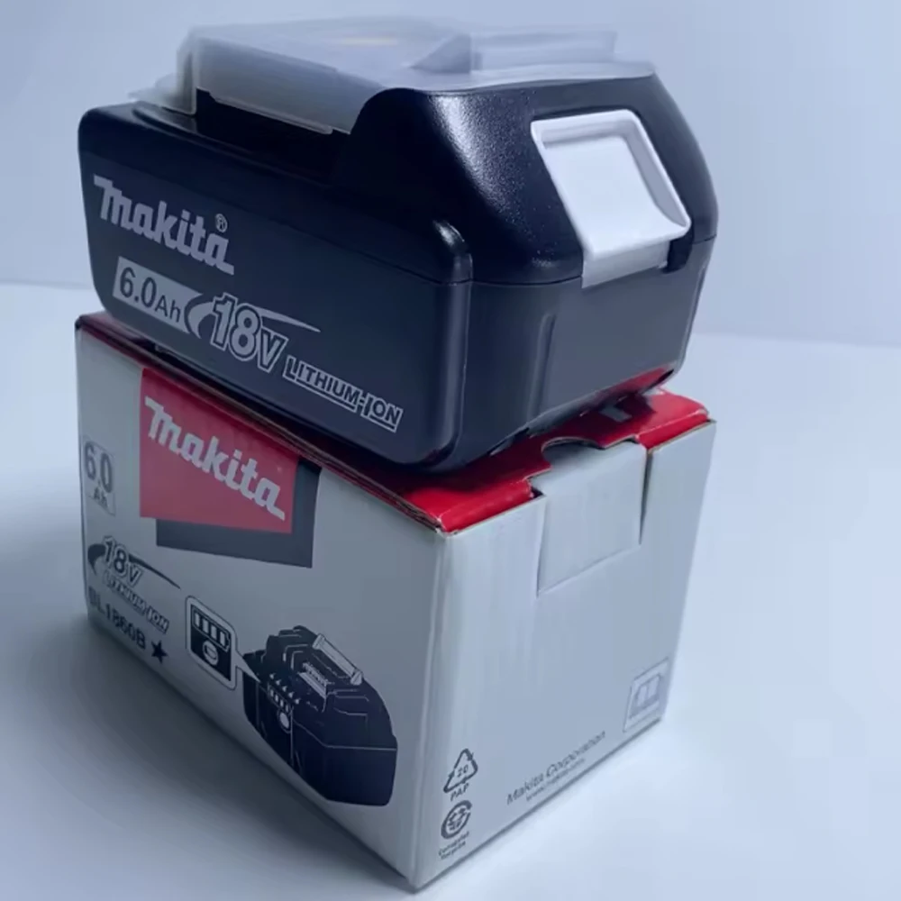 100% Original Makita 6Ah for Makita 18V Battery BL1840 BL1830B BL1850B BL1850 BL1860 BL1815 Replacement Lithium Battery
100% Original Makita 6Ah for Makita 18V Battery BL1840 BL1830B BL1850B BL1850 BL1860 BL1815 Replacement Lithium Battery